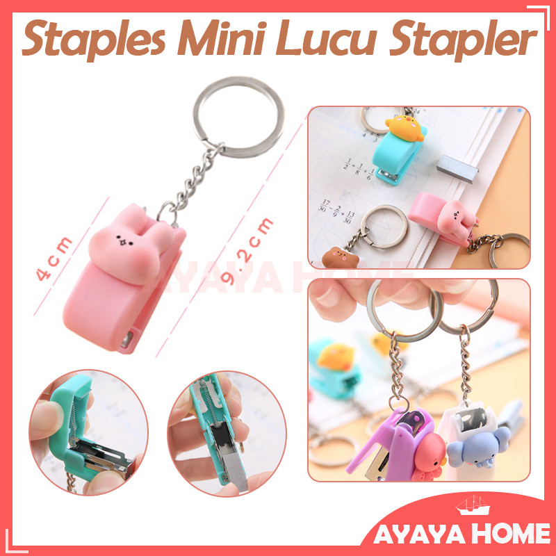 

Mini Karakter Cute Gantungan Stapler/Kecil Kantor Siswa Stapler