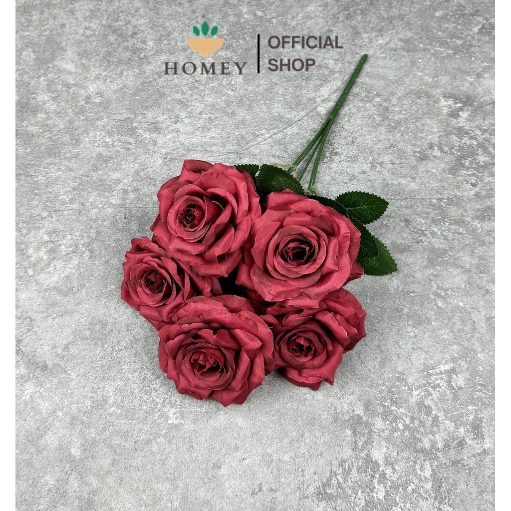 HOMEY - Bouquet bunga K5 ROSE Mawar Artifisial Dekorasi Tanaman