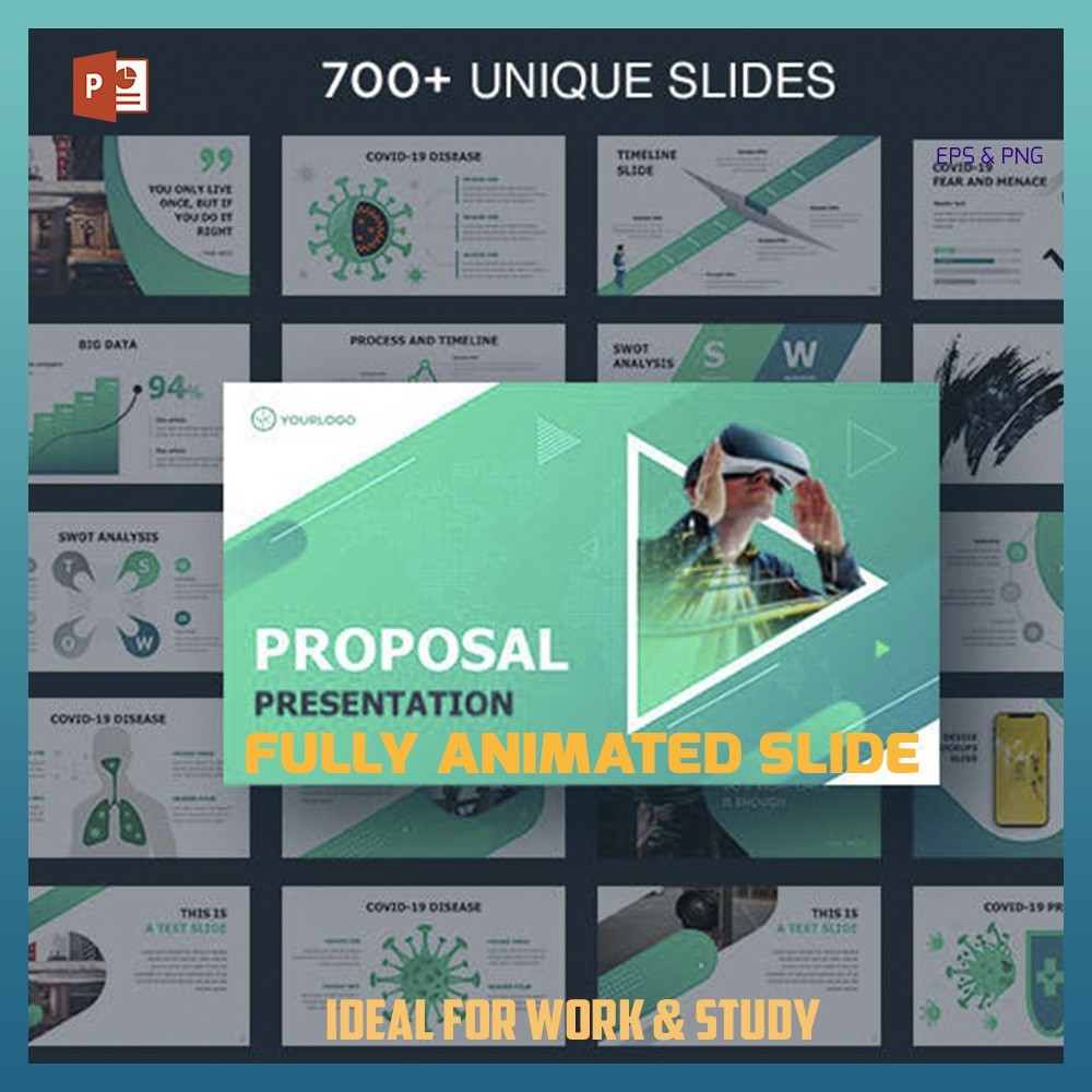 

NS 700+ Proposal Animated PowerPoint Template | Easy Edit
