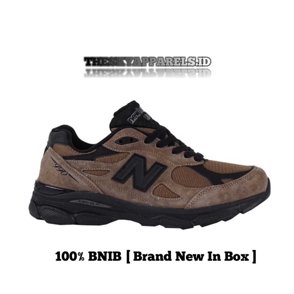 Sepatu Sneakers 990V3 JJJound Brown Black 100% BNIB
