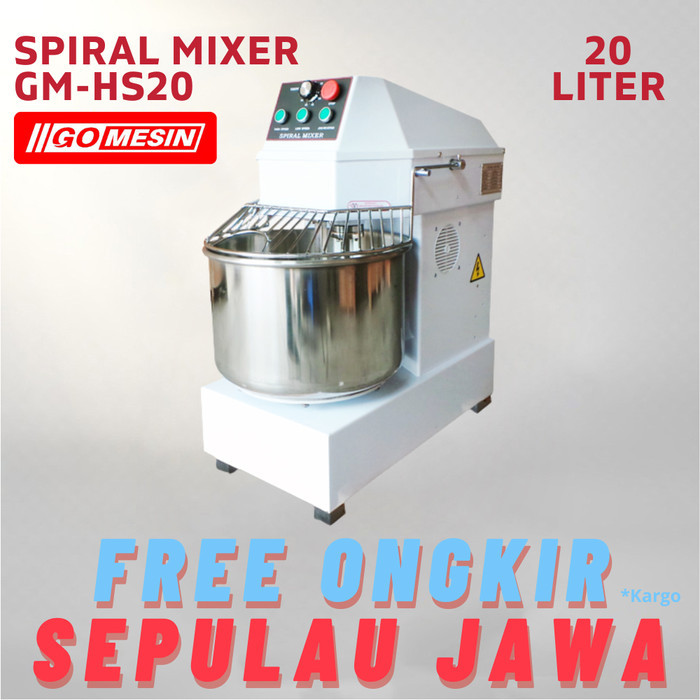 Spiral Mixer Roti Getra Dh-20/a Mixer Spiral 20 Liter Adonan Original