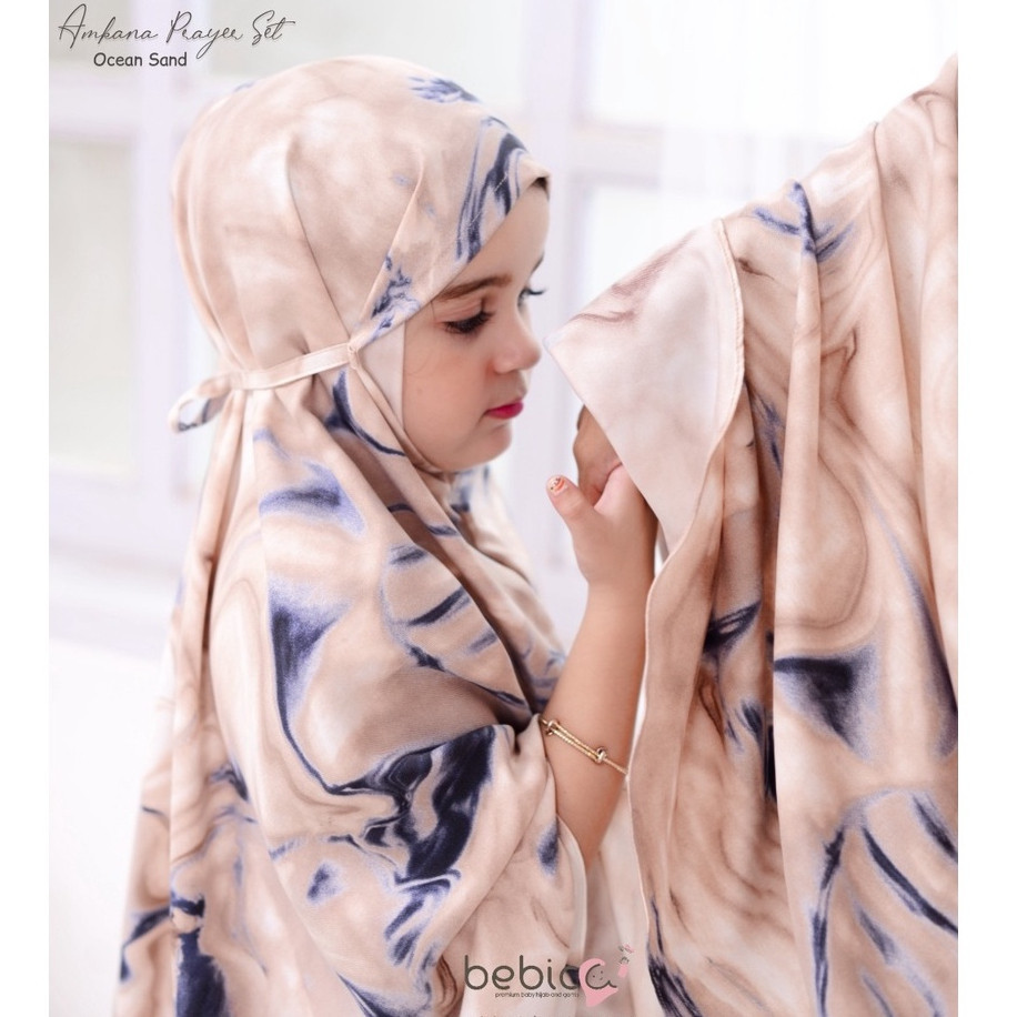 BEBICA Amkana Prayer Set Defect [Mukena Couple Ibu - Anak] BARU