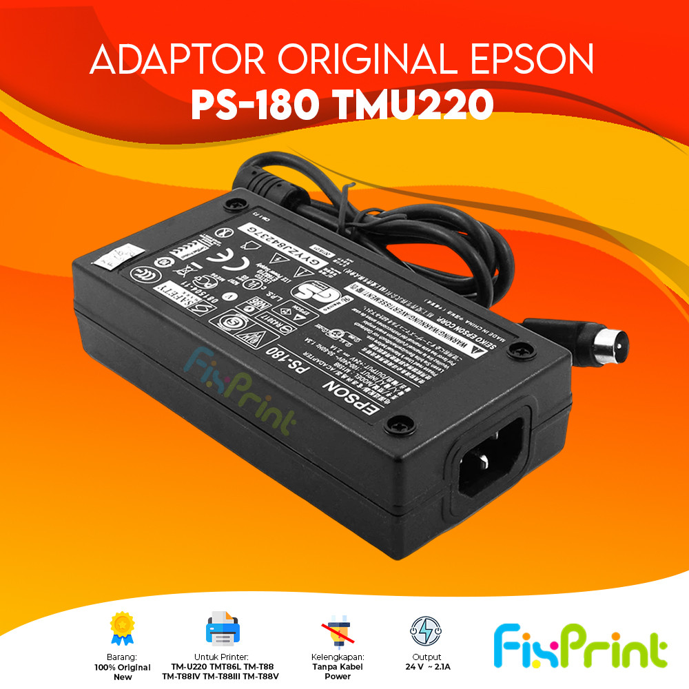 RK Adaptor PS 180 Epson Printer POS Kasir TMU220 TM-U220 TMU-220 New