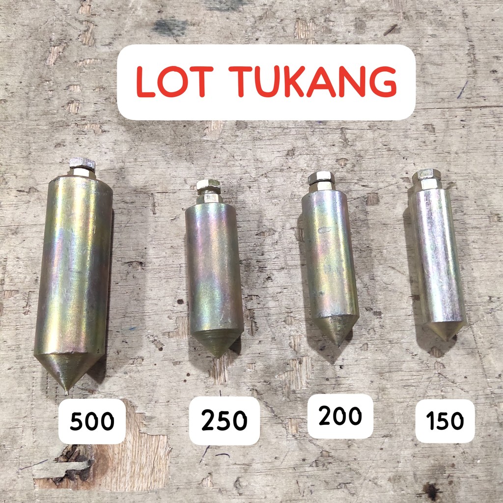 Lot Tukang / Bandul Tukang / Pemberat Model Peluru 500 gram