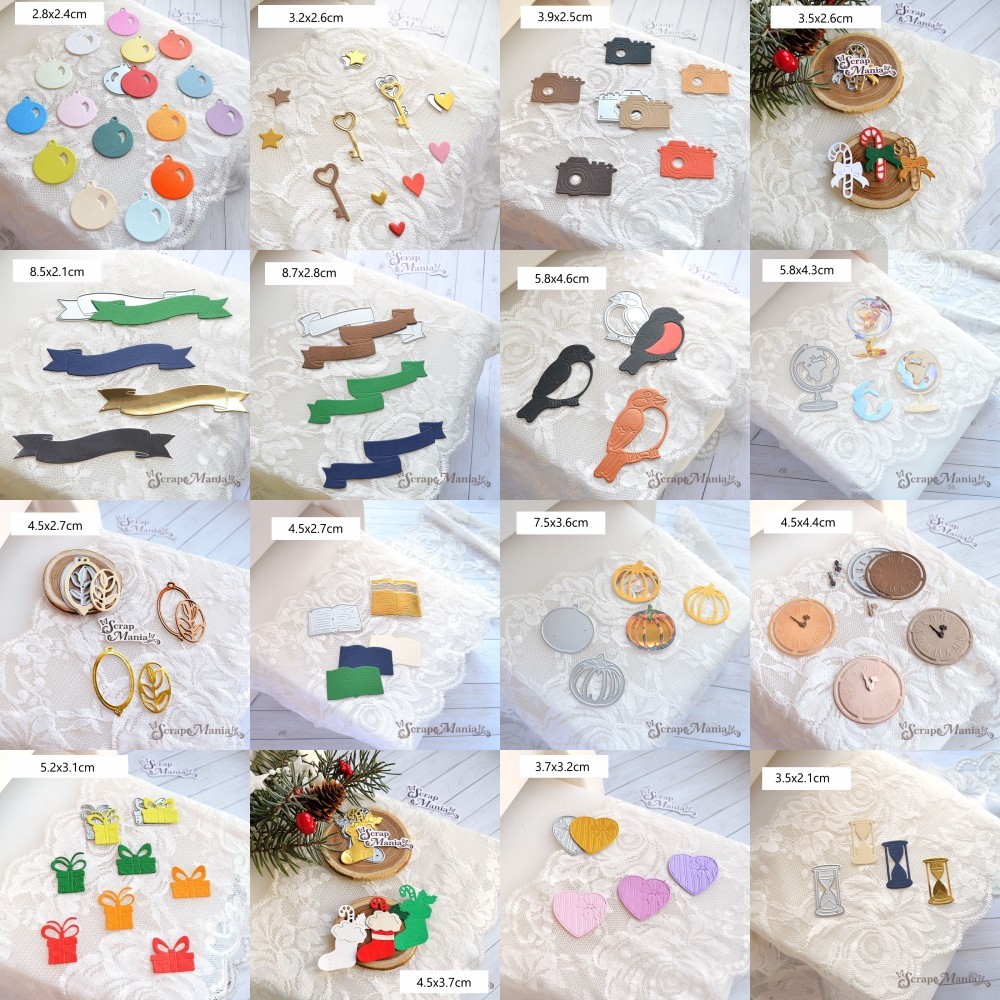 

Piggy Craft metal cutting dies cut die mold Clock bell banner Scrapbook paper craft knife mould blade punch stencils dies