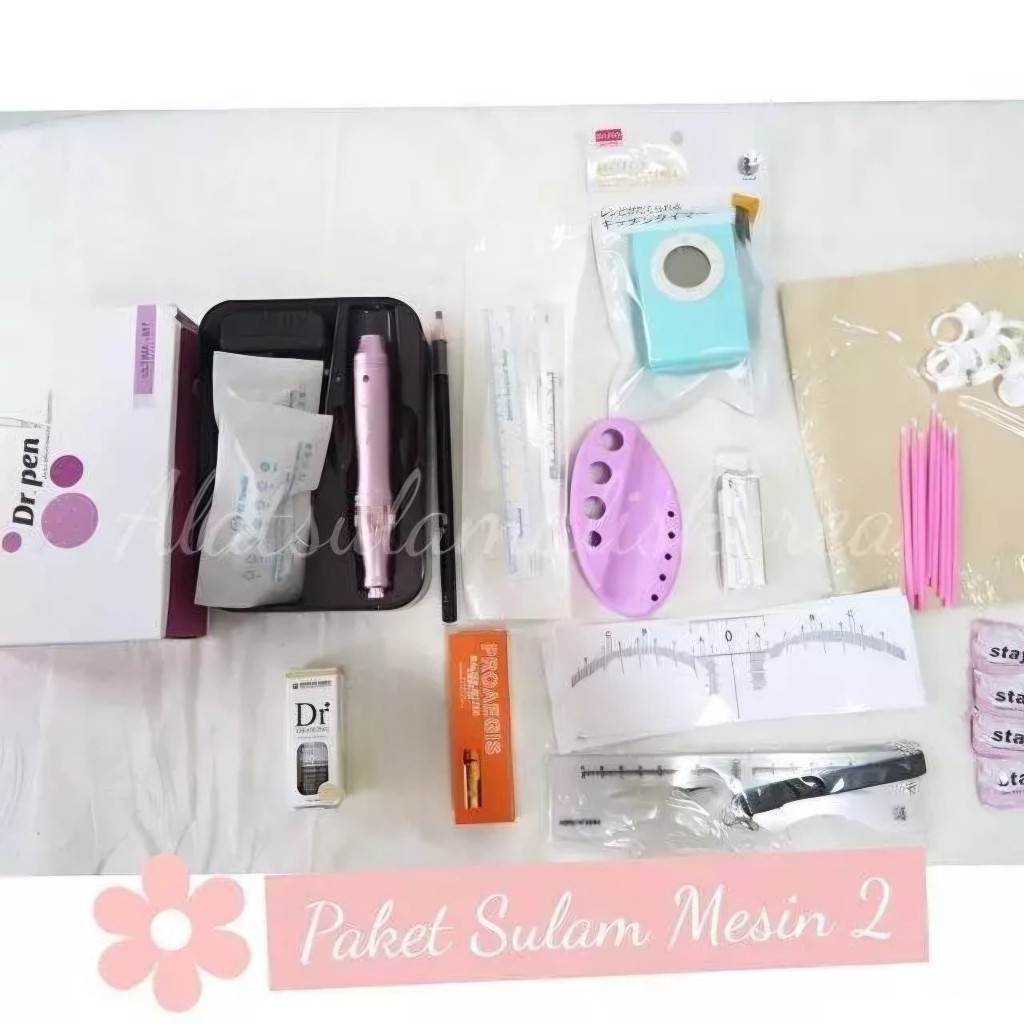 Promo PAKET SULAM ALIS dermapen / PAKET SULAM BIBIR / PAKET SULAM EYELINER ALAT DR.PEN LENGKAP