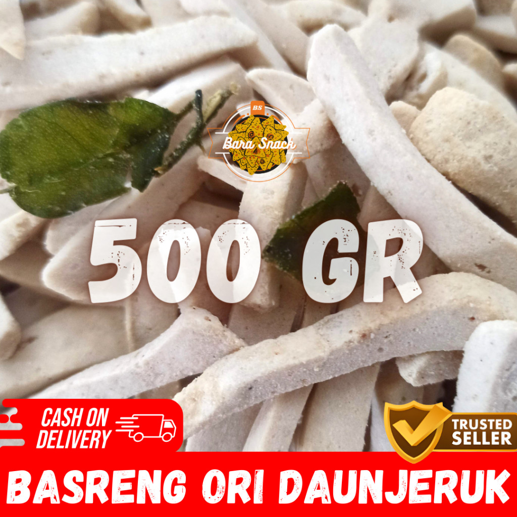 

[ 500gr ] Basreng / Bastik Original Daun Jeruk Cap MAKJAS / Camilan Snack Kiloan Murah -B