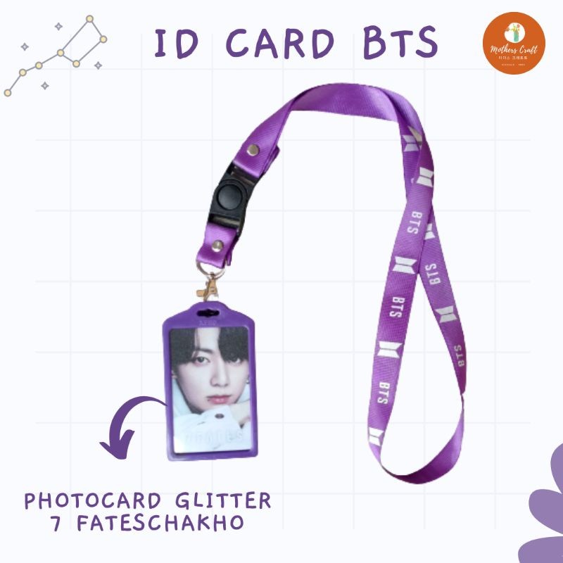 

ORI TERLARIS BTS ID CARD TALI LANYARD GANTUNGAN BTS NAME TAG COD