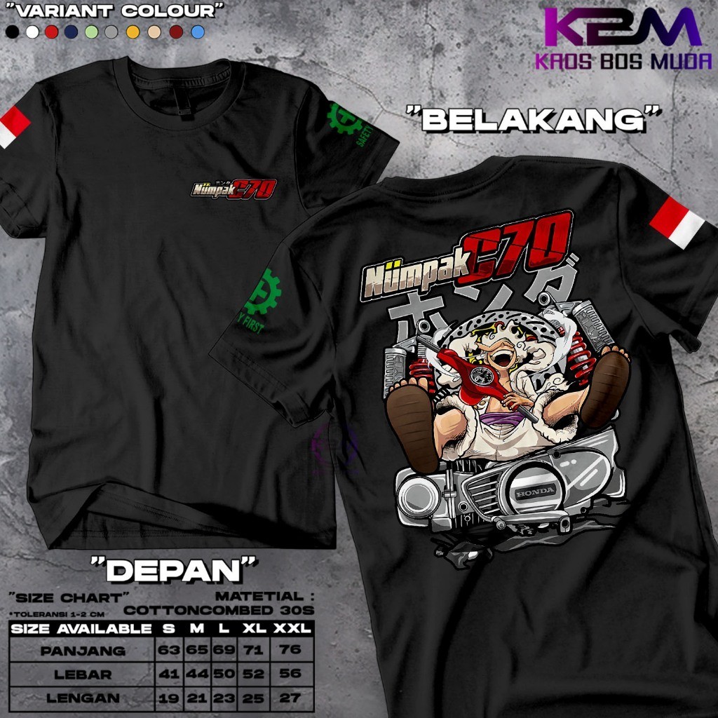 Kaos Numpak C70 Honda Classic Klasik Gank C Series | Kaos Distro  | Baju Kaos  | Kaos  Oversize | Ka