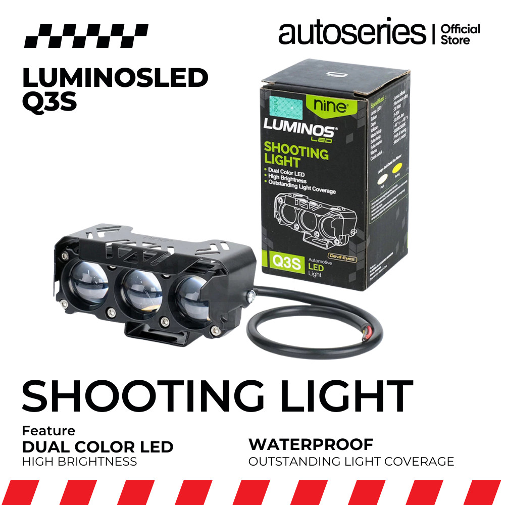 Lampu Tembak Sorot Laser SQL 3 Mata 30W Laser Projector Terang Motor Mobil Q3s - LUMINOSLED AUTOJKT