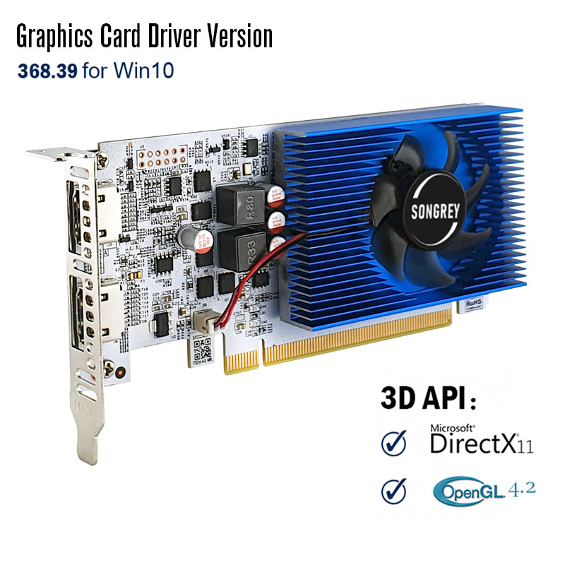 SONGREY GTX 1650 GTX1050Ti 1050 GT 1030 RX550 4GB ,Low Profile Graphics Card,  Low Profile GPU ,GTX 