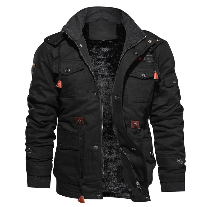 brand Men's Military jacket men hooded Winter Jackets Men Coat Snow Warm Parka  jacket men warm wint