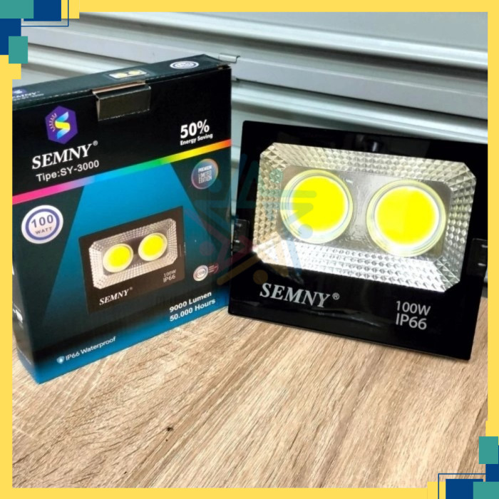 Kap LED COB Semny100 Watt Kap Sorot COB 100 Watt Putih - SEMNY 100 WATT