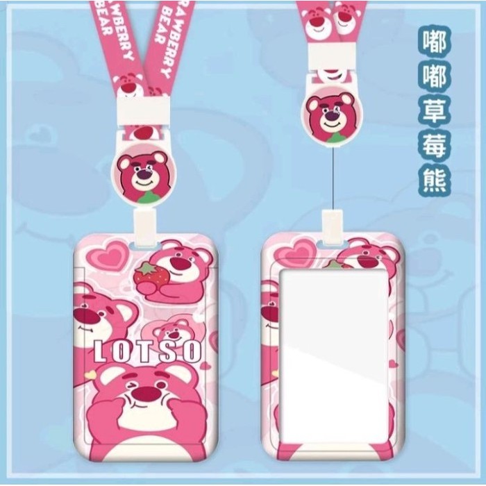 

[[New Collection]] ID Card Holder Motif Cartoon Superhero / Lanyard Motif Astronot Kawai - Lotso