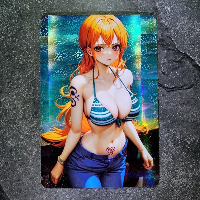 JK562 Kartu Artgerm Carddass Masters Nami One Piece Hologram | RARE