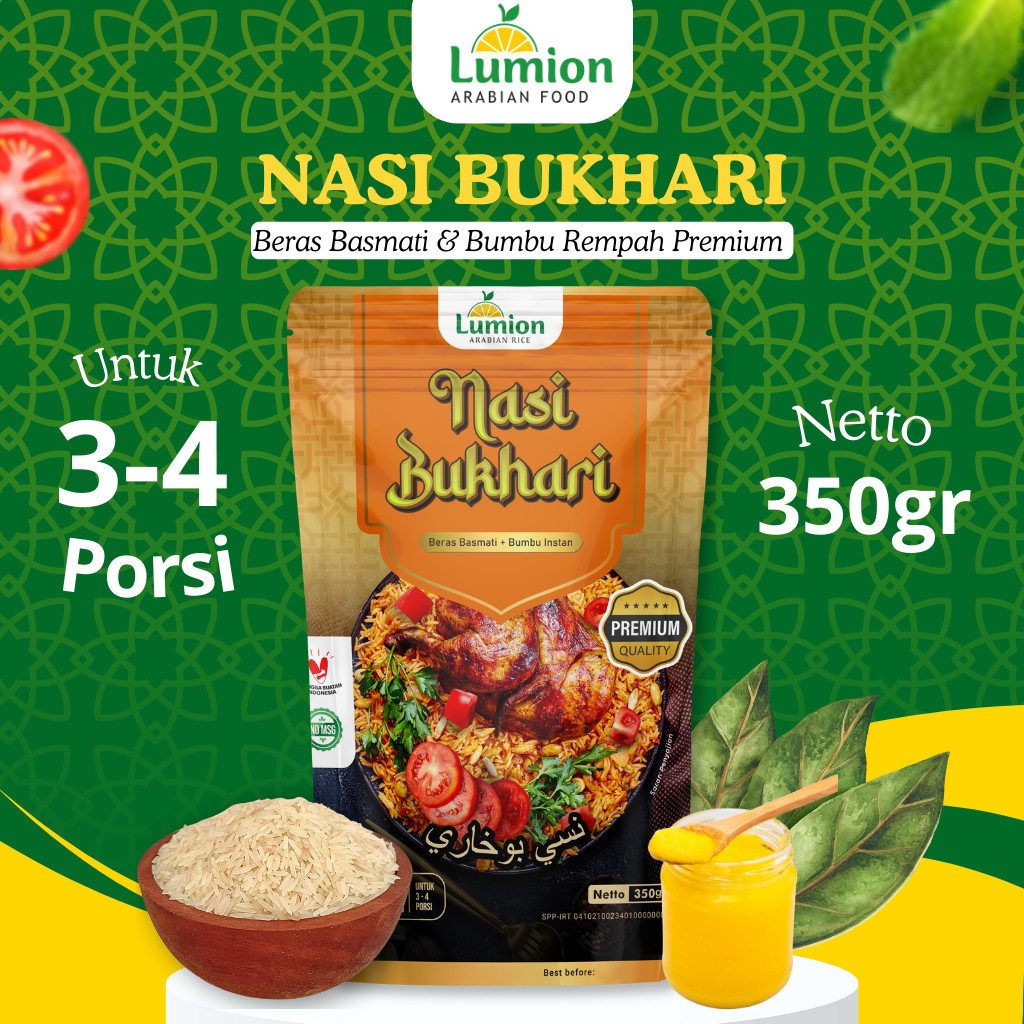

1 KG JUMBO Beras basmati Bumbu Nasi Bukhori Instan siap masak nasi arab india komplit instant 1k