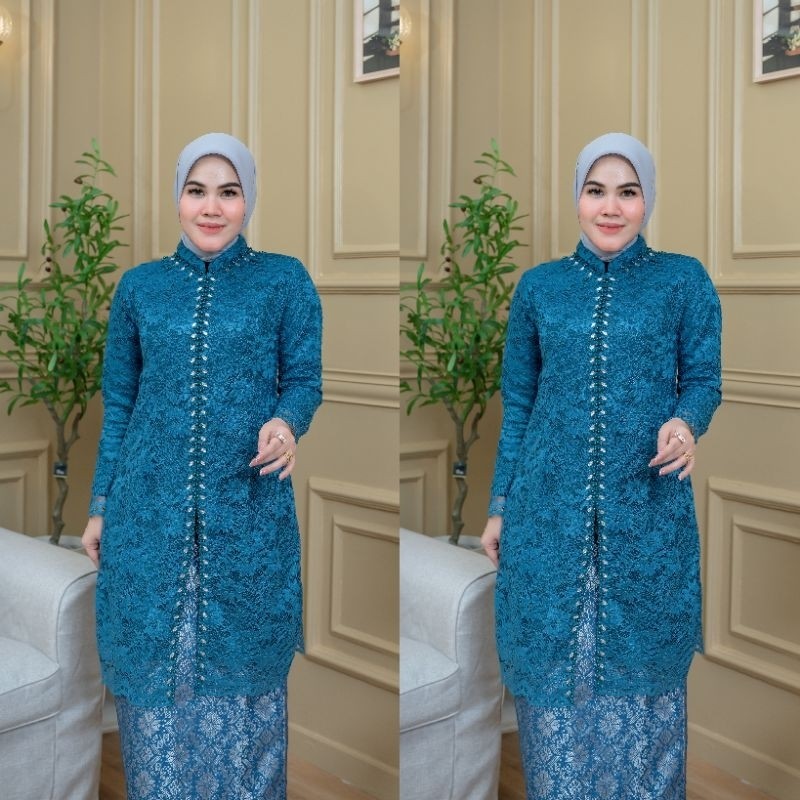 AZALIA KEBAYA gamis pesta setelan kebaya kombinasi rok songket