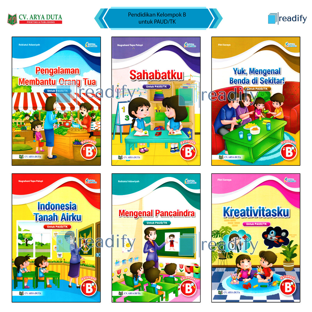 Buku PAUD/TK Kurikulum Merdeka Kelompok B Arya Duta