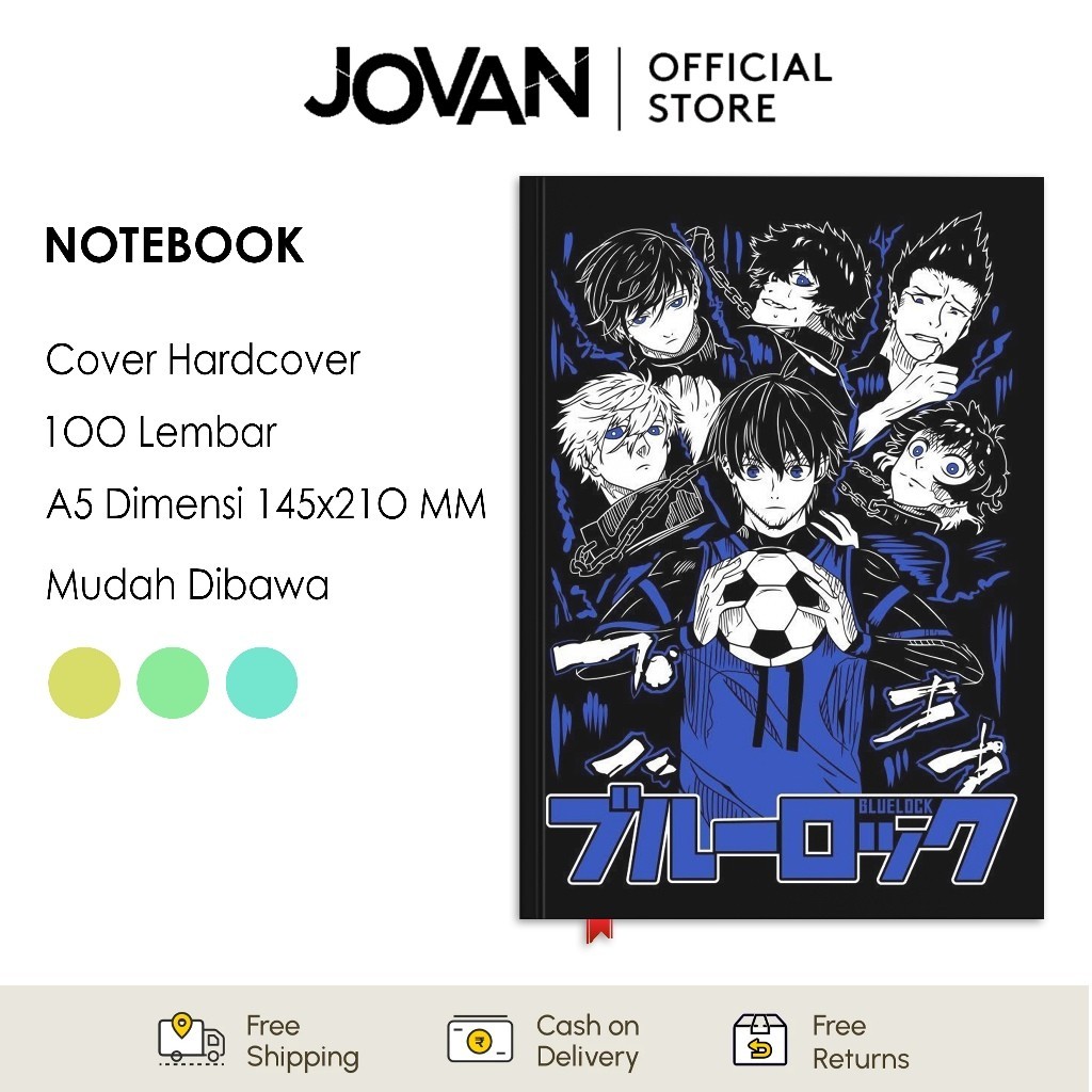 

Notebook Hardcover Custom Blue Lock 5 Buku Tulis Catatan Note Agenda Planner Jurnal Diary Notebook Anime