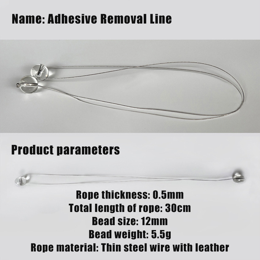 Car Emblem Logo Removal Tool Kabel Pembersih Penghapus Penghilang Lem Emblem Mobil