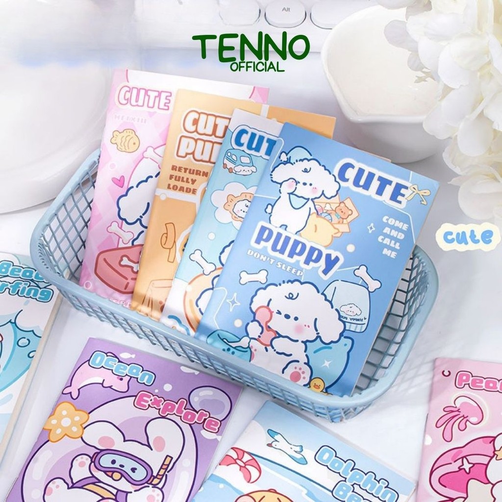 

TENNO Buku Tulis Kecil Isi 16 Lembar Notebook Mini Notepad Memo Kartun Cartoon Lucu Book
