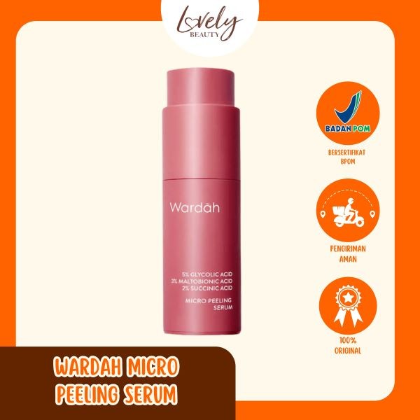 Wardah Micro Peeling Serum 20 ml - Serum Exfoliasi Wajah | Exfoliating Membantu Mencerahkan dan Meng