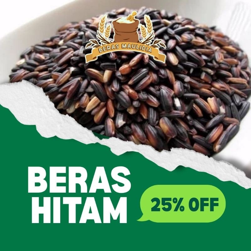 

Beras Hitam Organik Beras maulidia 1kg (Maulidia)