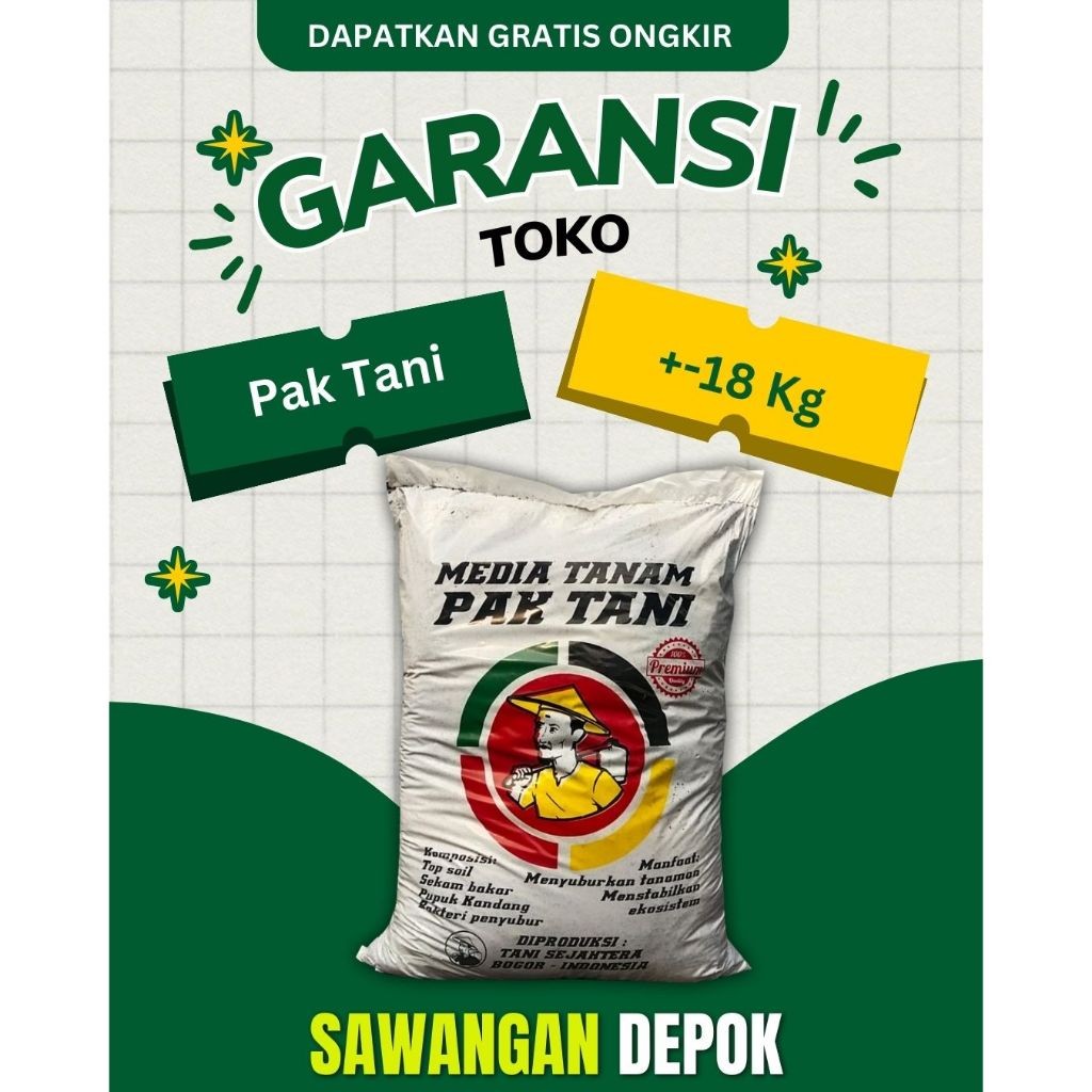 Media Tanam Pak Tani Premium +-20 Kg Kemasan Besar Siap Pakai Untuk Sayur Tambulapot Buah Tanaman Hi