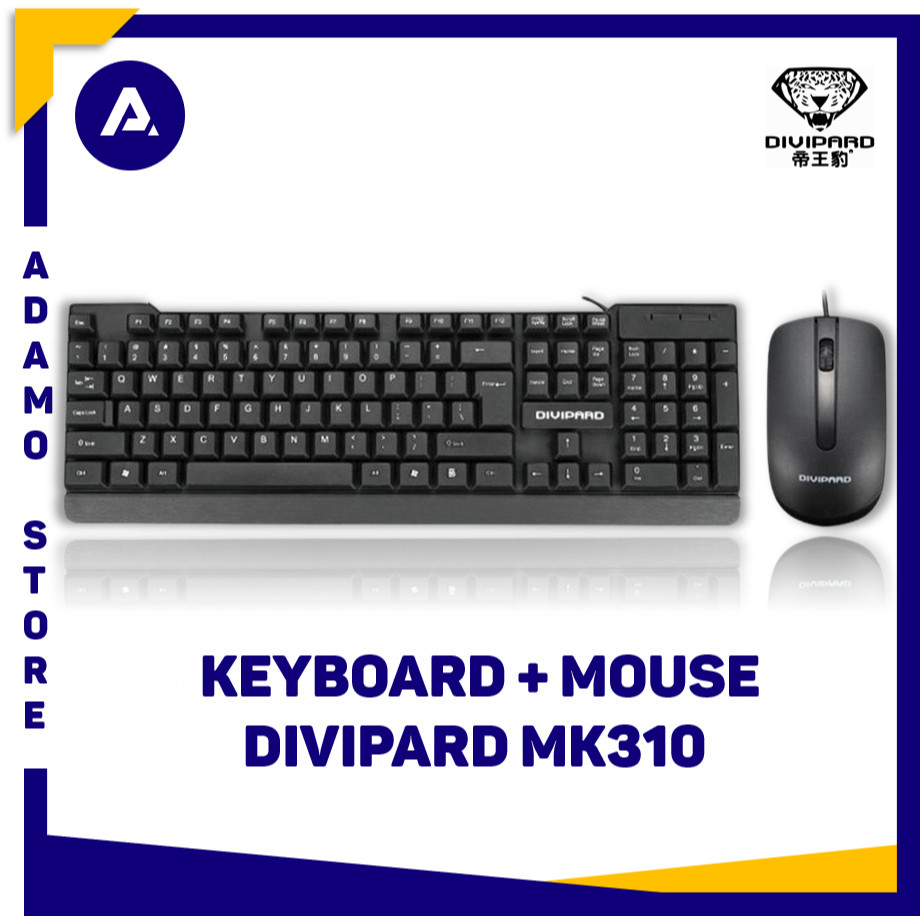 Keyboard Mouse Combo Divipard MK310 USB Office Keyboard