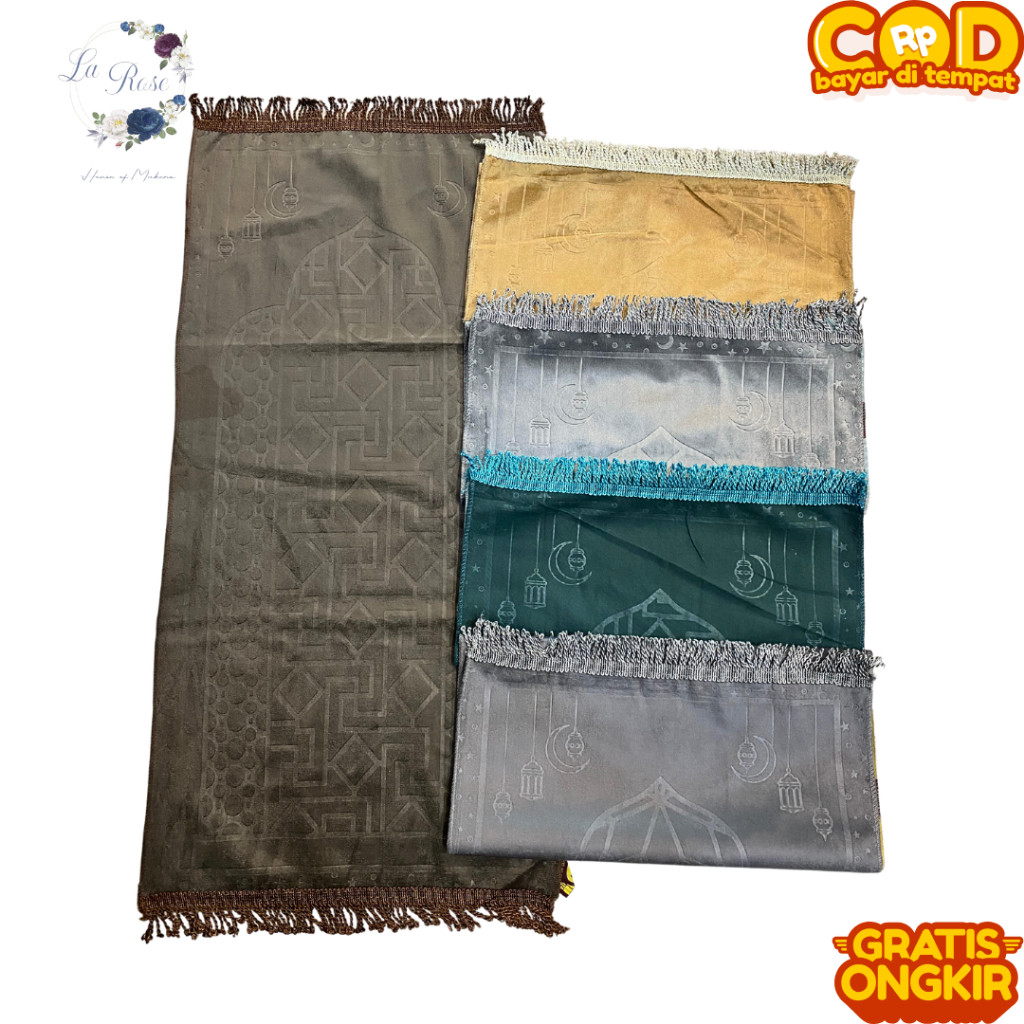 PROMO Sajadah Suede Merek Sajadah Arbain Motif Polos High Quality Sajadah Traveling Sajadah Makassar