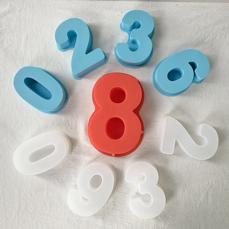 

Birthday Candle Mold Small Number Baking Silicone Cake Molds Silicone Cake Mould Number 0-8 Arabic Numbers Baking Cake Pan