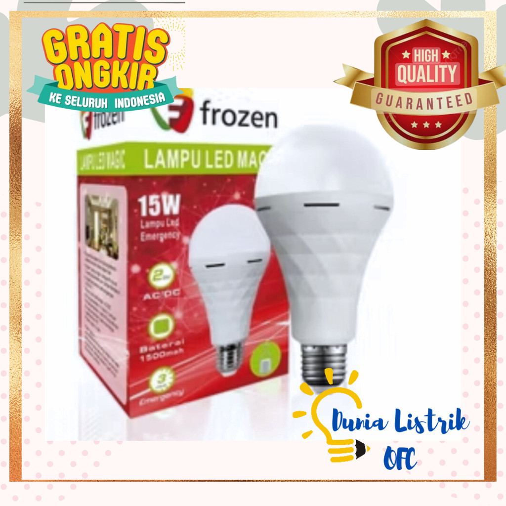 Lampu Magic Led Emergency Frozen 15 Watt Led Emergency Murah Lampu Portable Lampu Darurat Murah Lamp