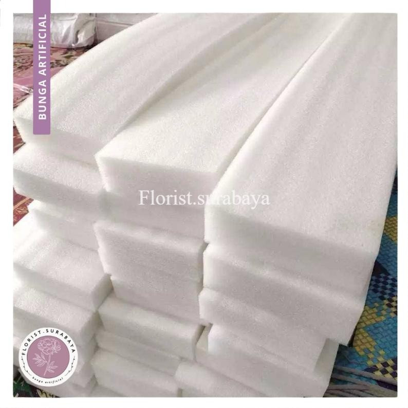 Busa Elastis Putih 1 Meter Busa Dekorasi Wedding Busa Backdrop Busa Bunga
