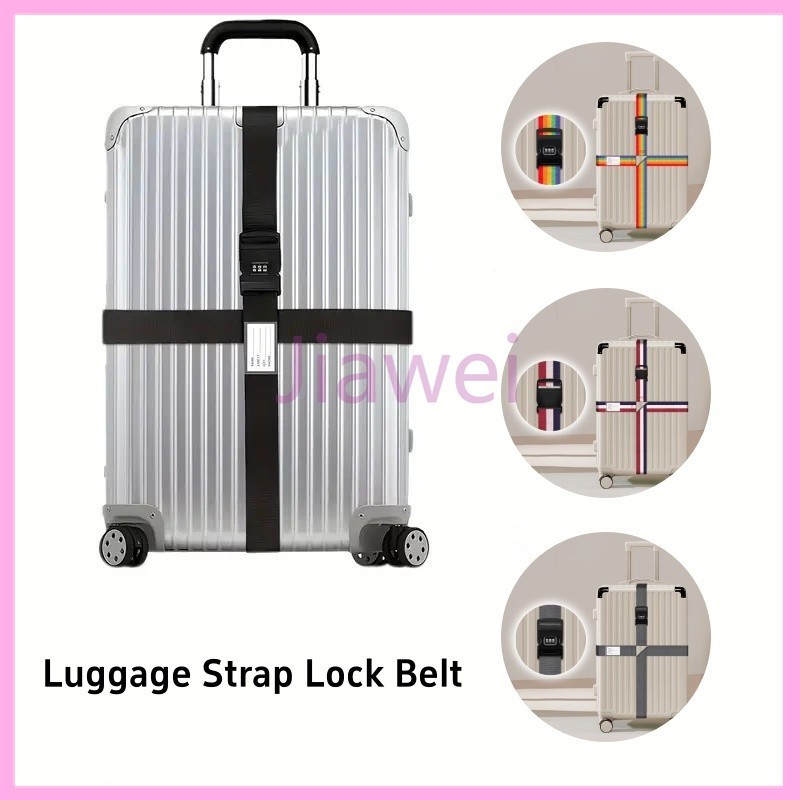 Jiawei Luggage Strap Lock Belt / Pengikat Silang Koper / Luggage Strap Belt koper / Tali Pengikat ko