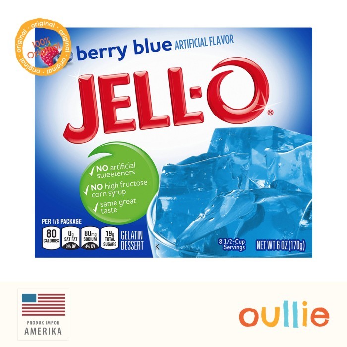 

Jell-O Gelatin Dessert - Blueberry, 170g (6oz)