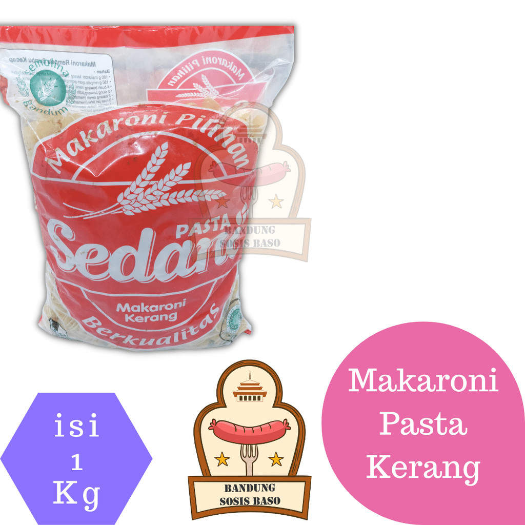 

Makaroni Kerang Sedani 1kg - Tekstur Kenyal Anti Lembek, Kualitas Restoran