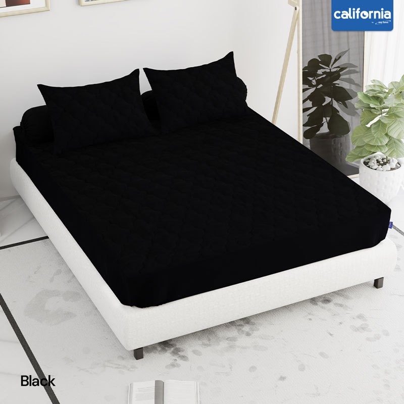 SIRAMPING   CALIFORNIA Sprei King Fitted Quilted Polos 180x200