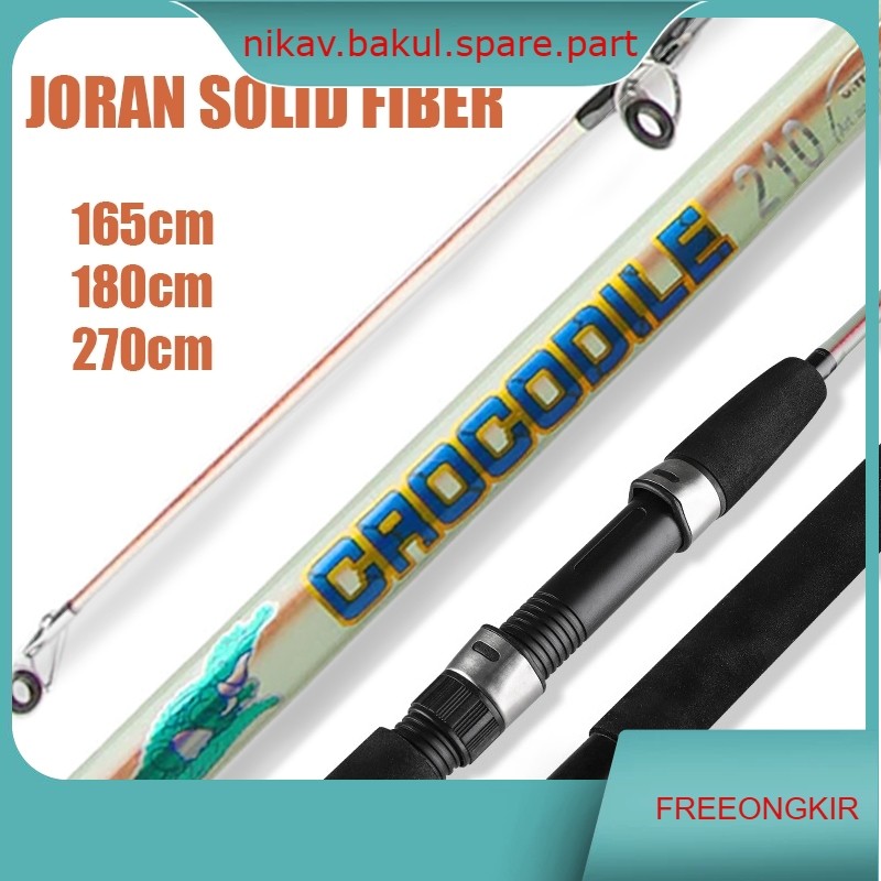 Joran Fiber solid Joran Pancing Model Transparan  Lentur Joran Pancing Drat Action 8-17 Lbs Medium S