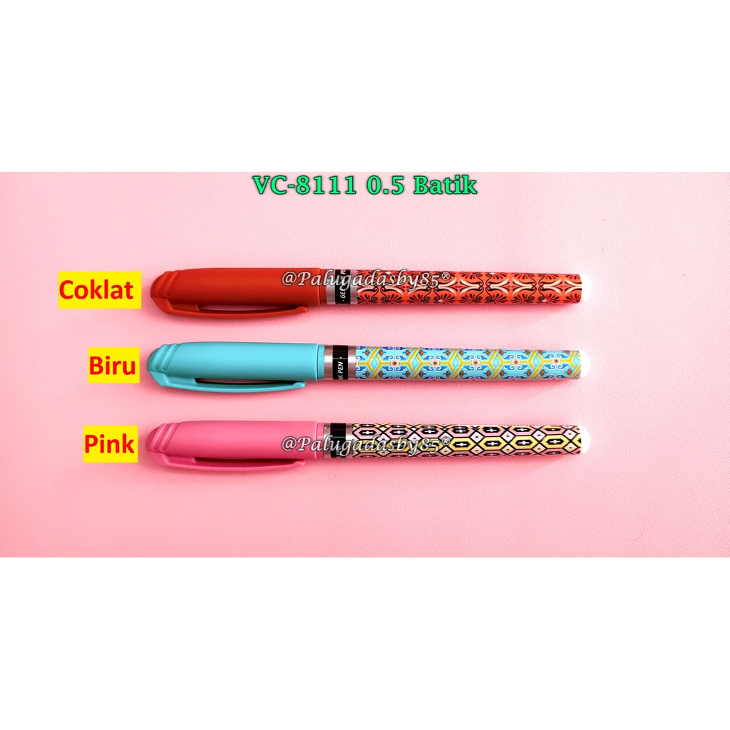 

(1 Biji) Gelpen VANCO VC-8111 Batik 0.5 mm Hitam / Bolpen VANCO VC-8111 / Ipen Vanco VC8111 (1 Biji)