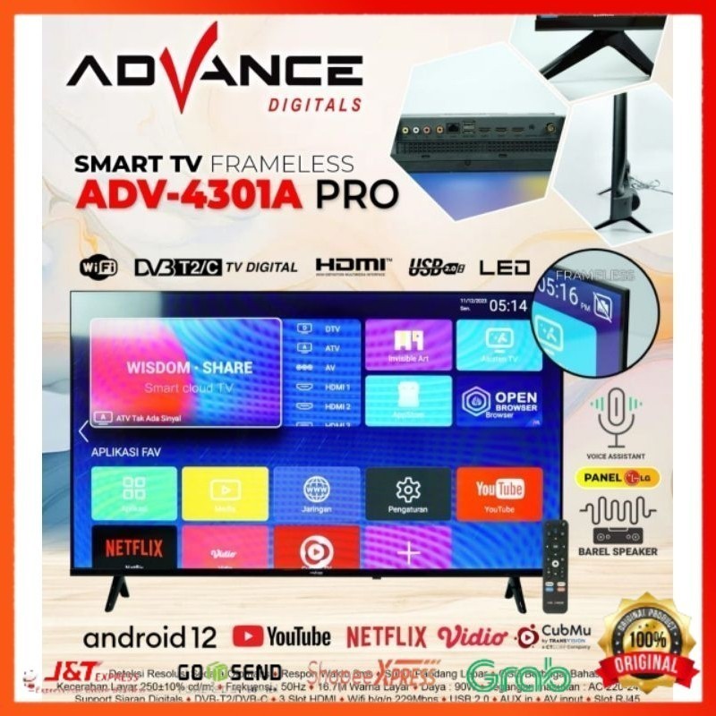 Smart tv digital 43 inch ADV-4301A Advance