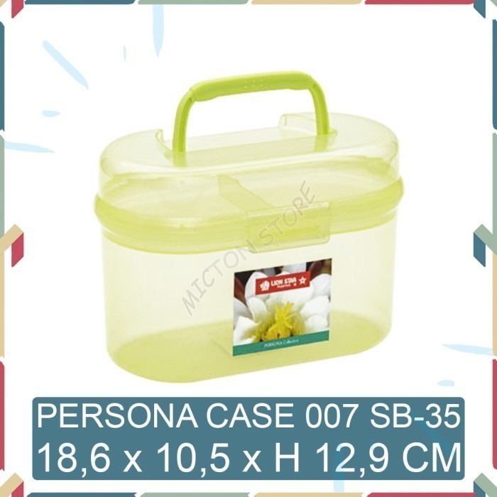 LUXTON Lion Star Kotak Kosmetik Box Serbaguna Persona Case 007 SB-35 2 LionStar Plastik Berkualitas 