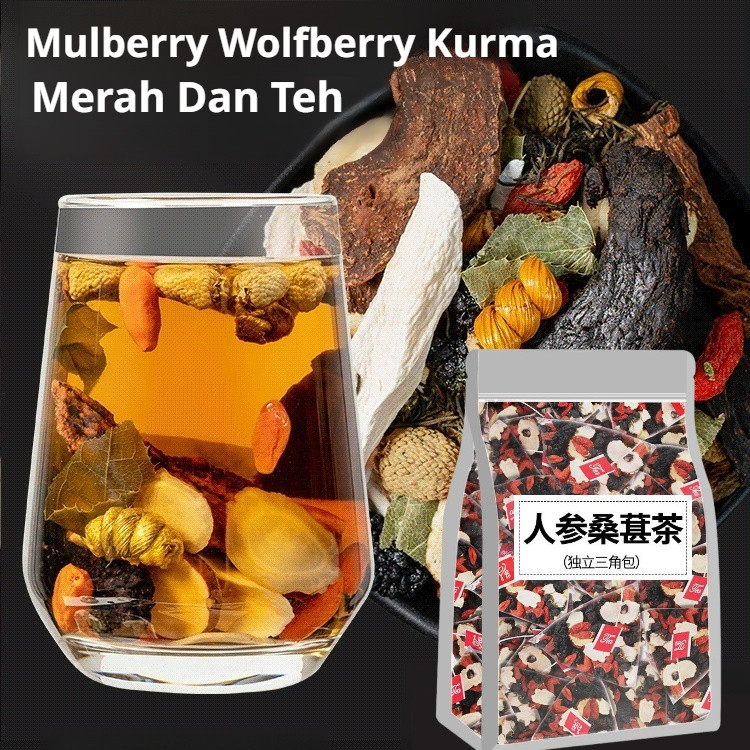 

【Kirim dalam 24 jam】 [Tidak takut begadang/Menghilangkan rasa lelah]100% ORIGINAL Premium Tea /Teh Celup Rempah/Teh Murbei Ginseng Wolfberry/teh kesehatan
