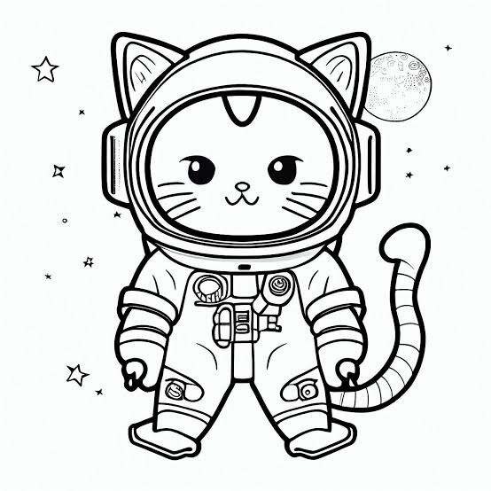 

Isi 20 Lembar kertas mewarnai kucing ukuran A4 untuk anak paud TK dan SD