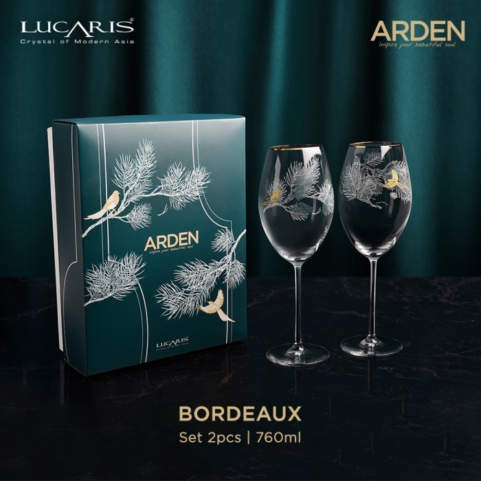 

Lucaris Arden Bordeaux Red Wine Glass Gift Set / Gelas Kristal //26