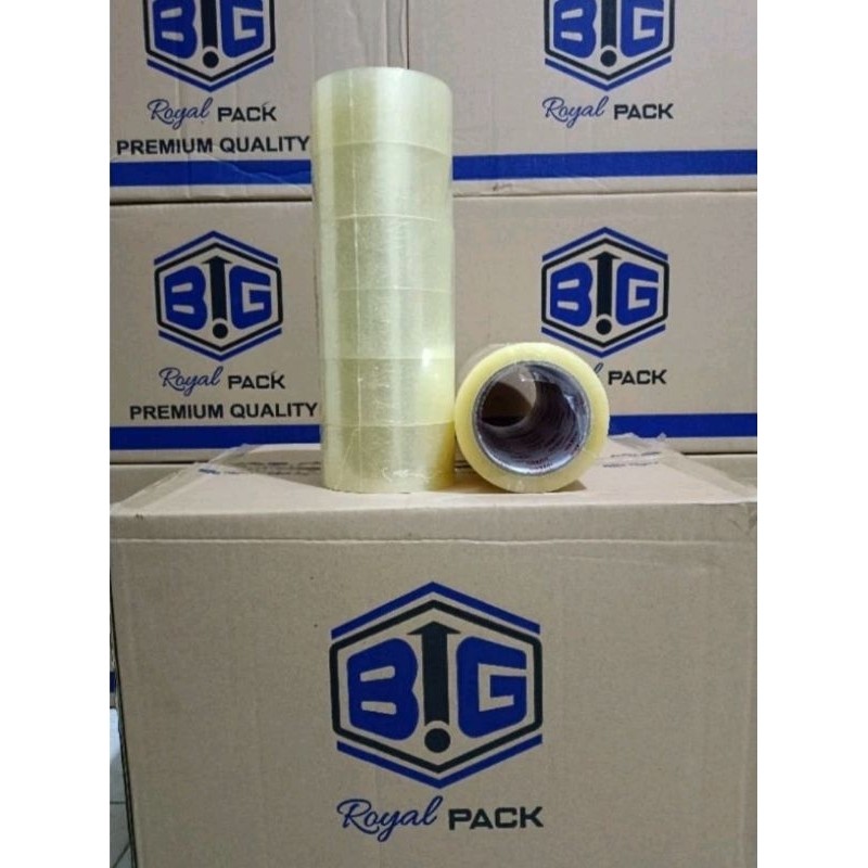 

LAKBAN BENING COKLAT 100YARD ISI 72PCS MERK BIG ROYAL