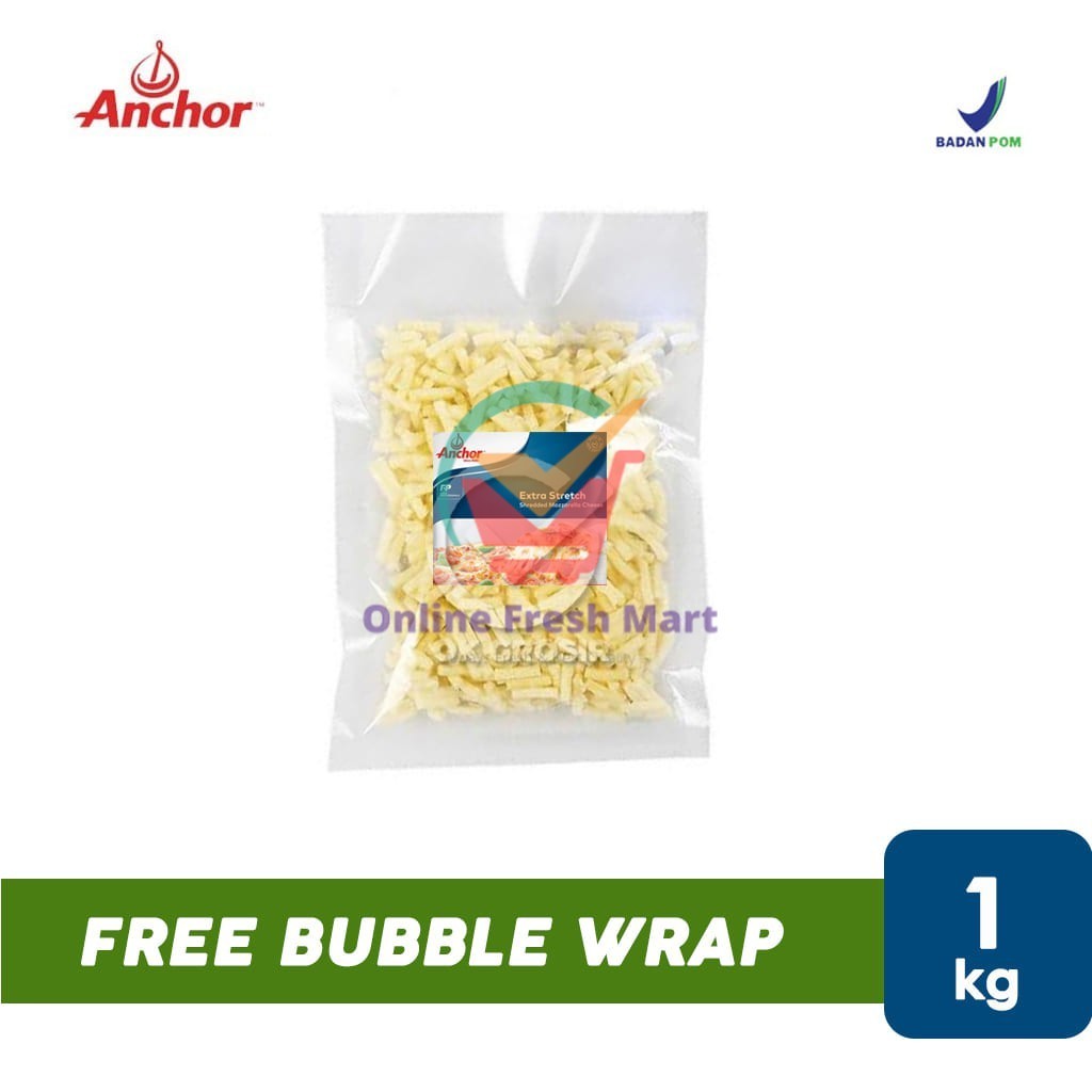 

Anchor Shredded Mozzarella (1 Kg) - Online Fresh Mart Denpasar