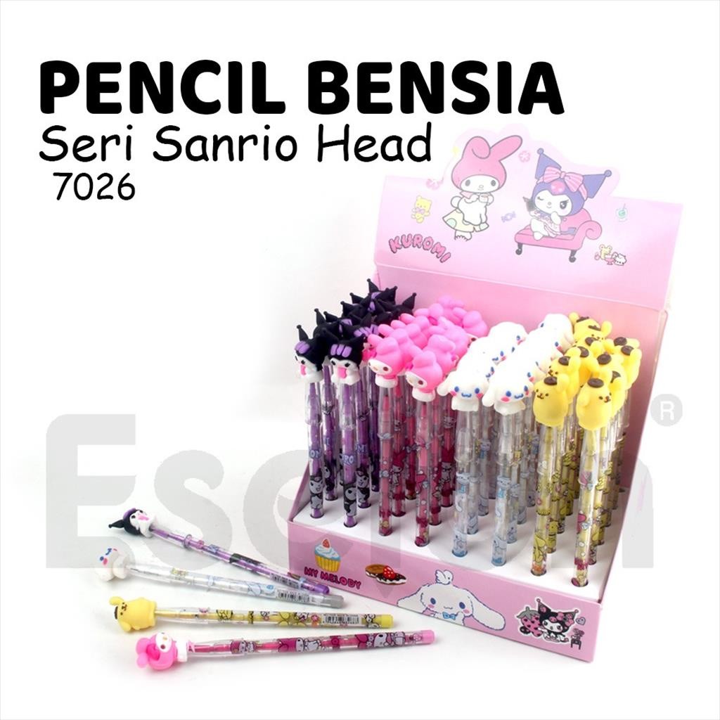 

Pensil Bensia SANRIO KUROMI MELODI / Pensil Sambung Susun karakter kartun anak lucu