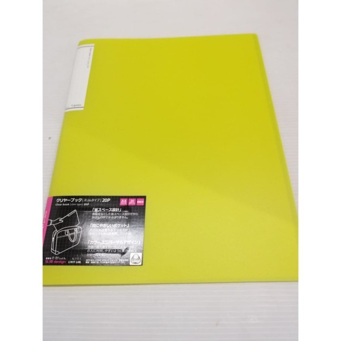 

LIHIT CLEAR HOLDER N-7111 SLIM A4 06 HIJAU/20LBR