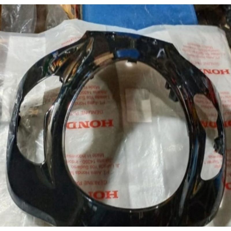 tameng depan scoopy 2021 hitam glossy original