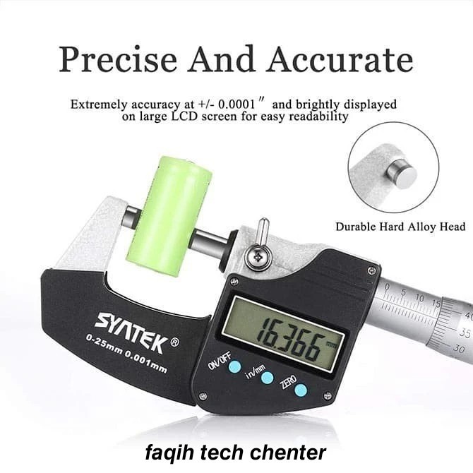 

Digital Micrometer 0.001mm Syntek 0-25mm Outside Micro Meter 0.001 mm